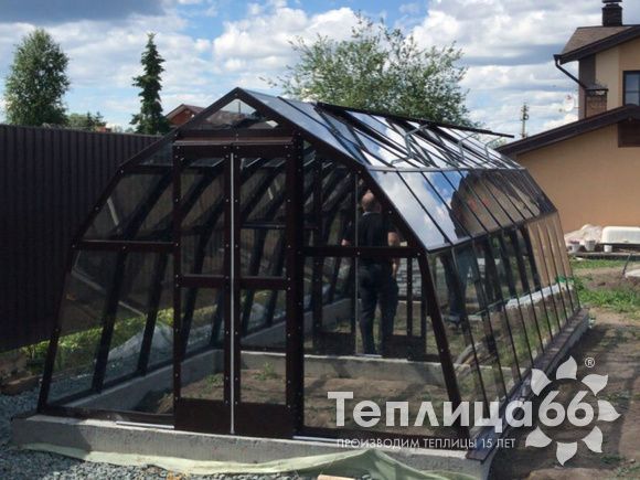 Теплица Рада Волга под стекло, ширина 3 метра